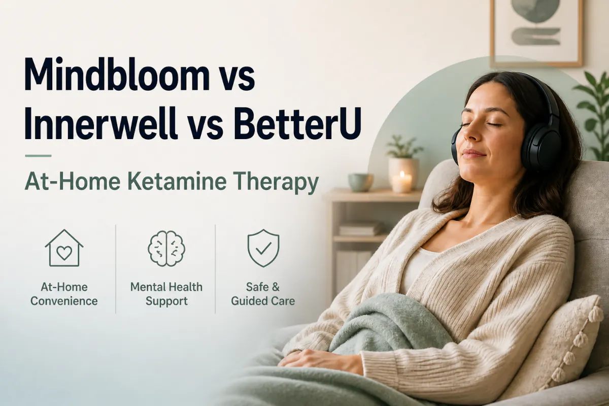Mindbloom vs Innerwell vs BetterU – At-Home Ketamine Therapy