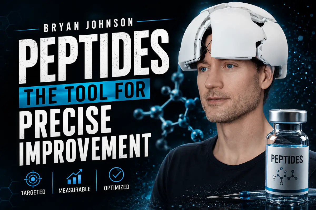 Bryan Johnson’s Peptide List in 2026 – What He Takes, Tested & Stopped