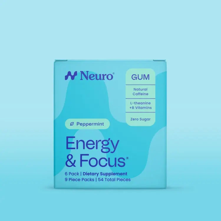 Closeup of Neuro Gum Energy & Focus