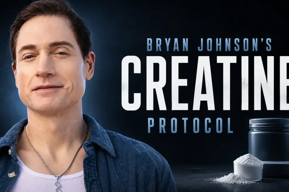 Thumbnail for the Bryan Johnson creatine article