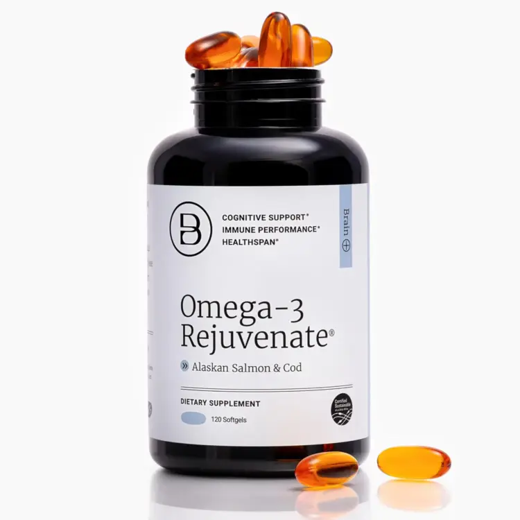 Closeup of Omega-3 supplement for Mark Hyman